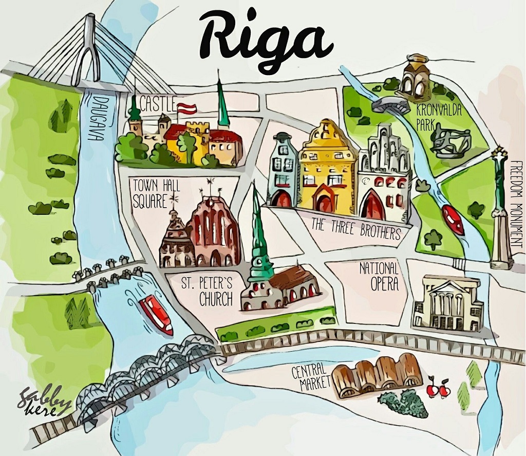 avrupa rüyası litvanya riga haritası