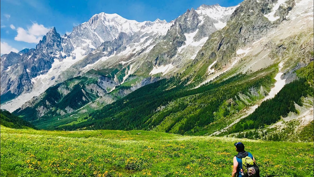 isviçre alp dağları mont blanc